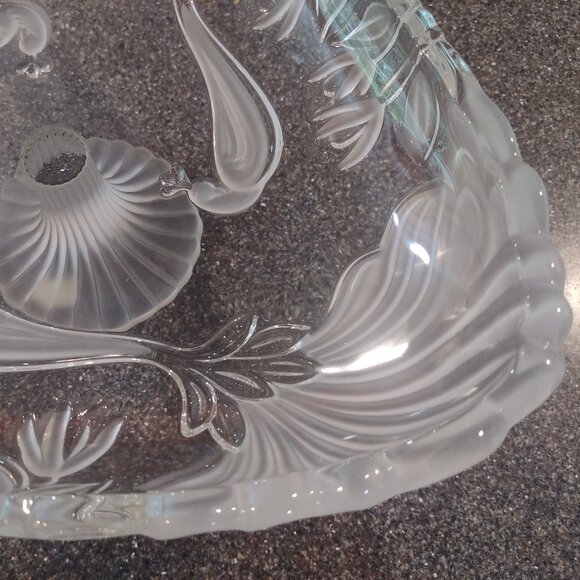 Mikasa Crystal Peacock Cake Stand - vintage - Picture 15 of 16